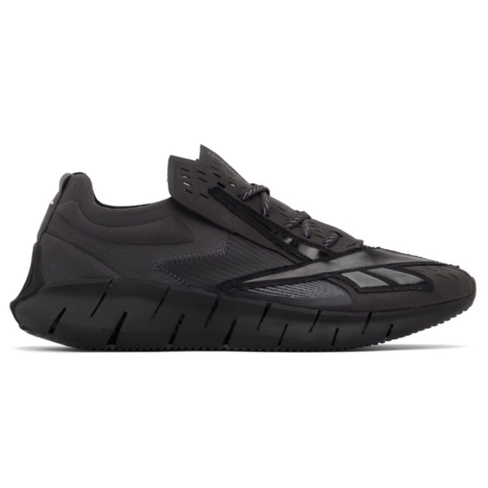 Maison Margiela x Reebok Zig 3-D Memory Of  Sneakers in Black